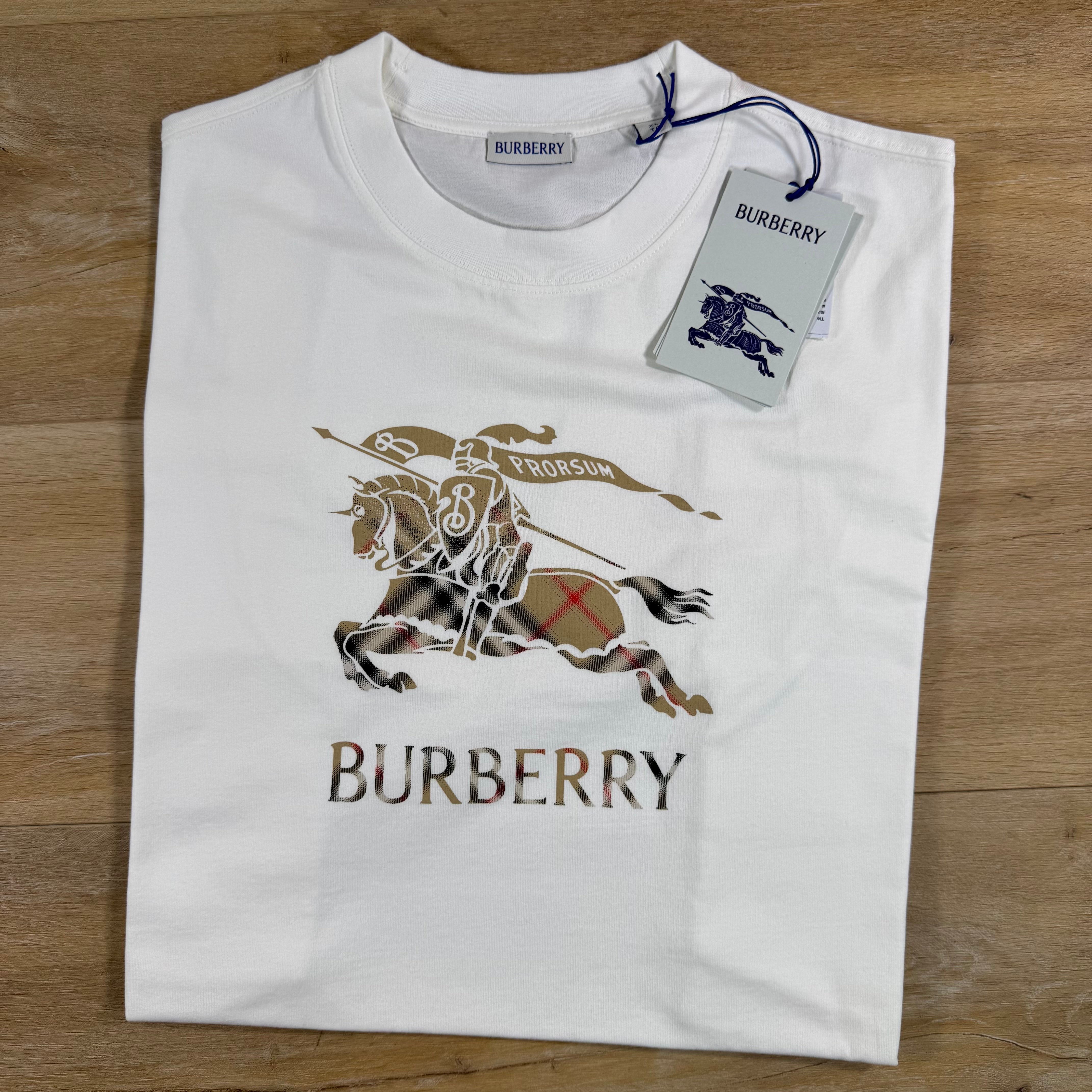 Burberry EKD Ombre T-Shirt in Chalk