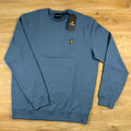 Lyle & Scott Cotton Crewneck Sweatshirt in Ocean Sky