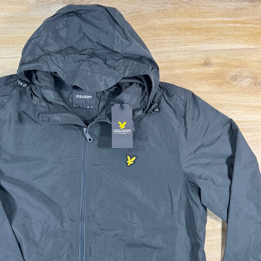 Lyle & Scott Water Resistant Hooded Jacket in Gunmetal