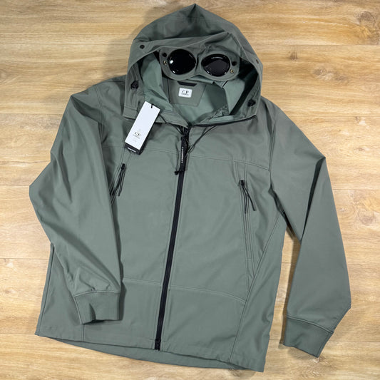 C.P. Company Shell-R Goggle Jacket in Laurel Wreath