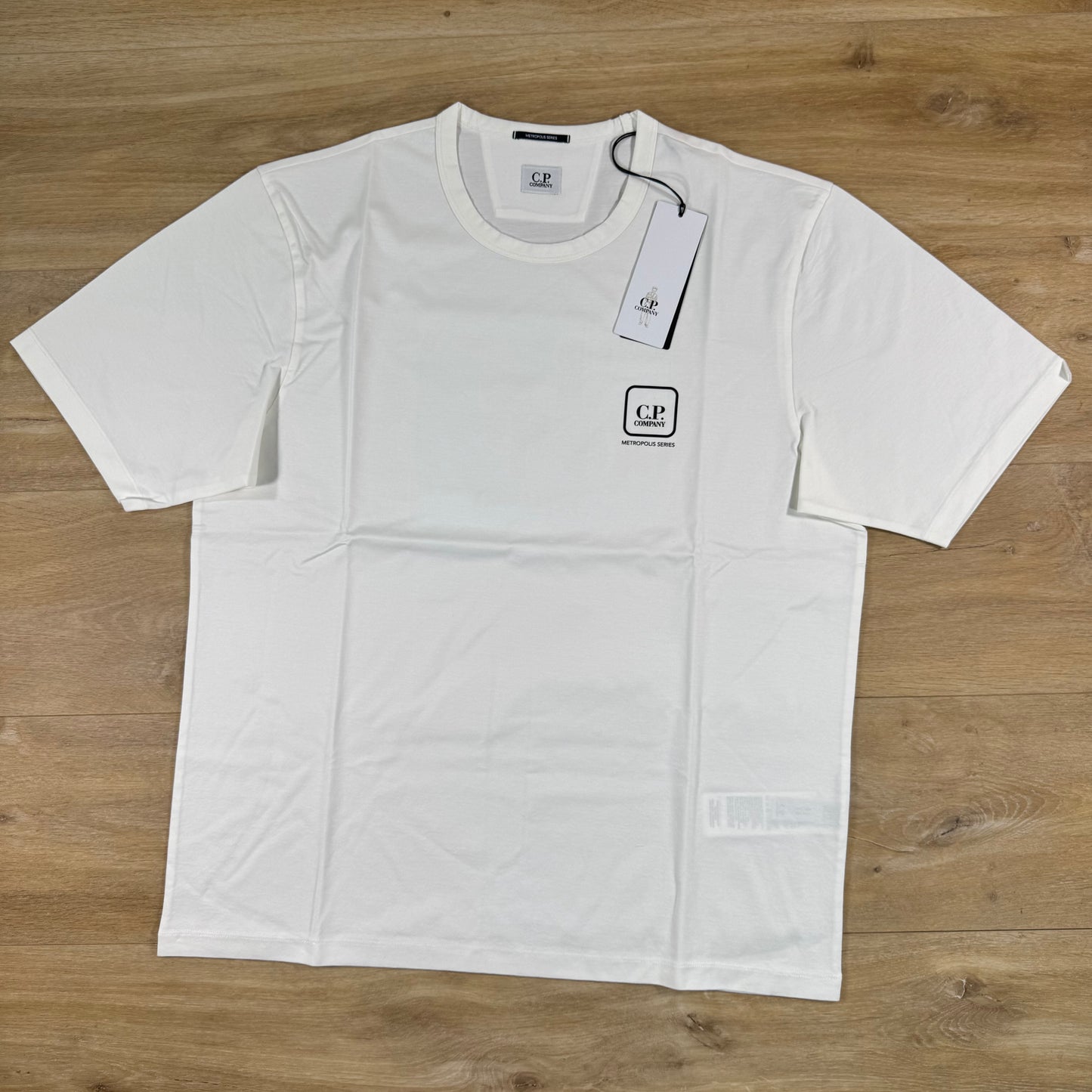 C.P. Company Metropolis Series Reverse Print T-Shirt in Gauze White