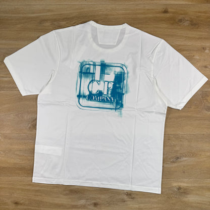 C.P. Company Metropolis Series Reverse Print T-Shirt in Gauze White