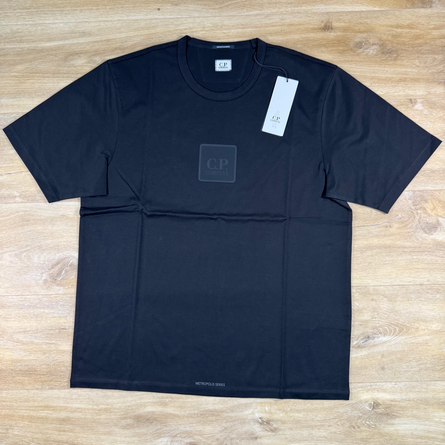 C.P. Company Metropolis Series Square Logo T-Shirt in Black