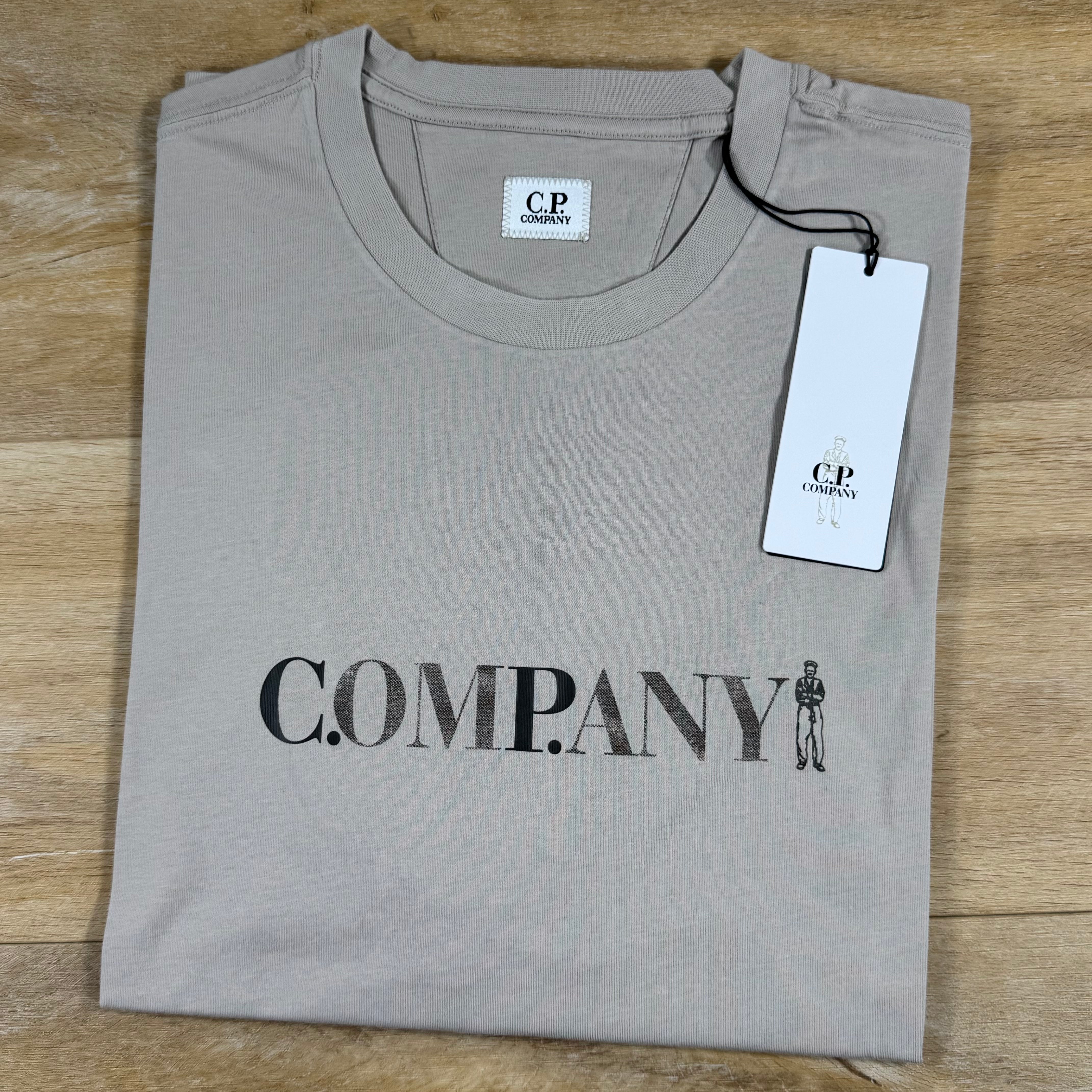 C.P. Company Chest Logo T-Shirt in Dove