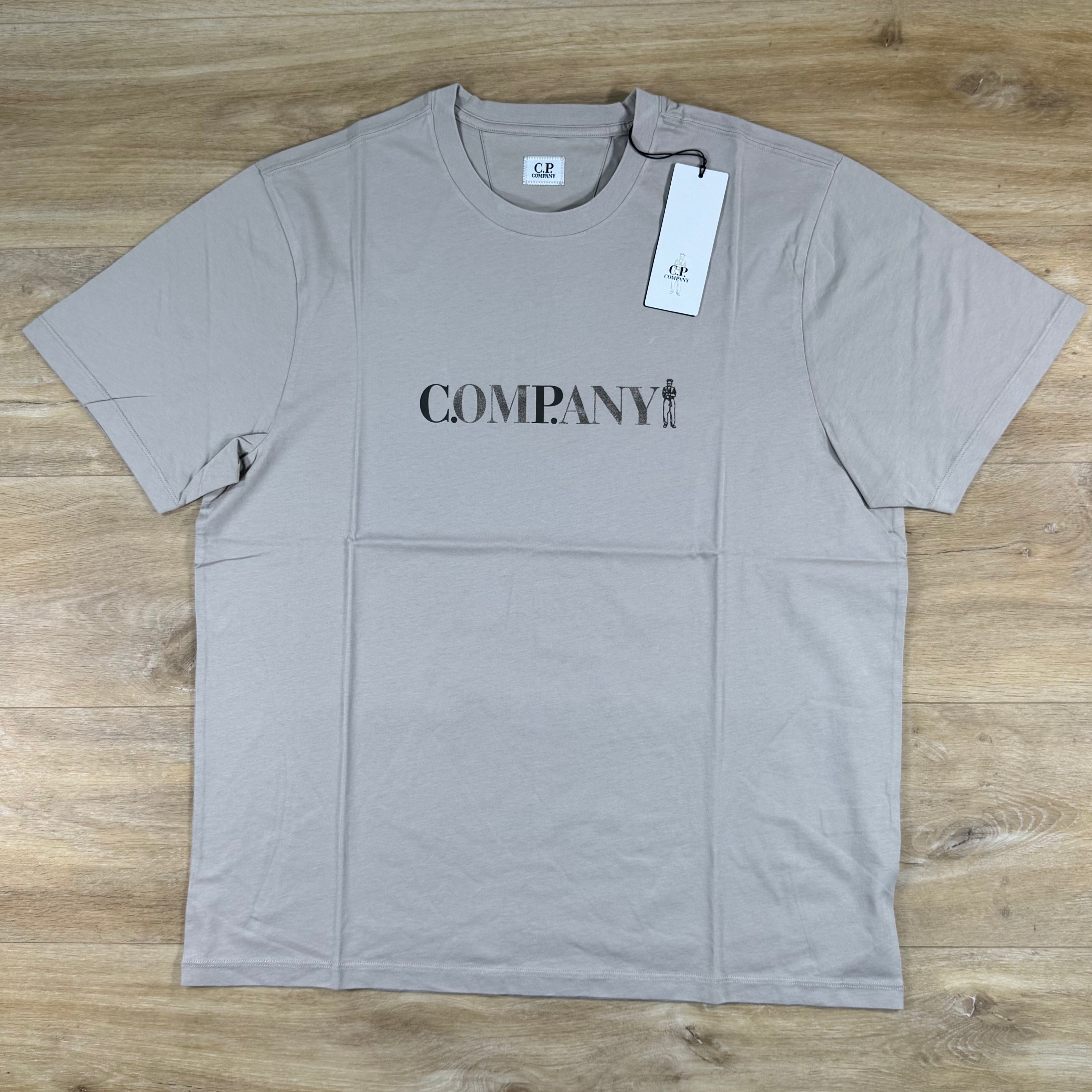 C.P. Company Chest Logo T-Shirt in Dove