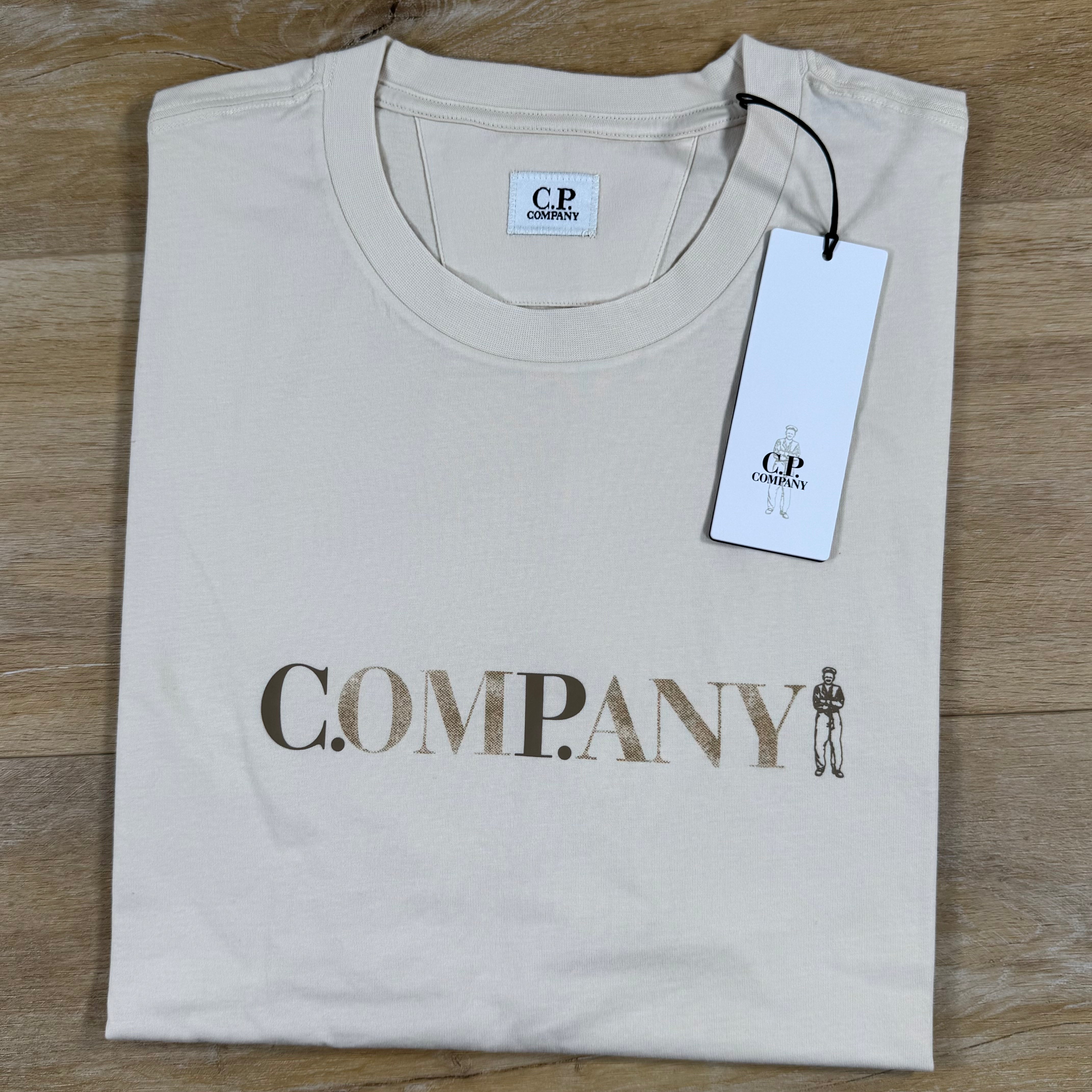 C.P. Company Chest Logo T-Shirt in Frozen Dew