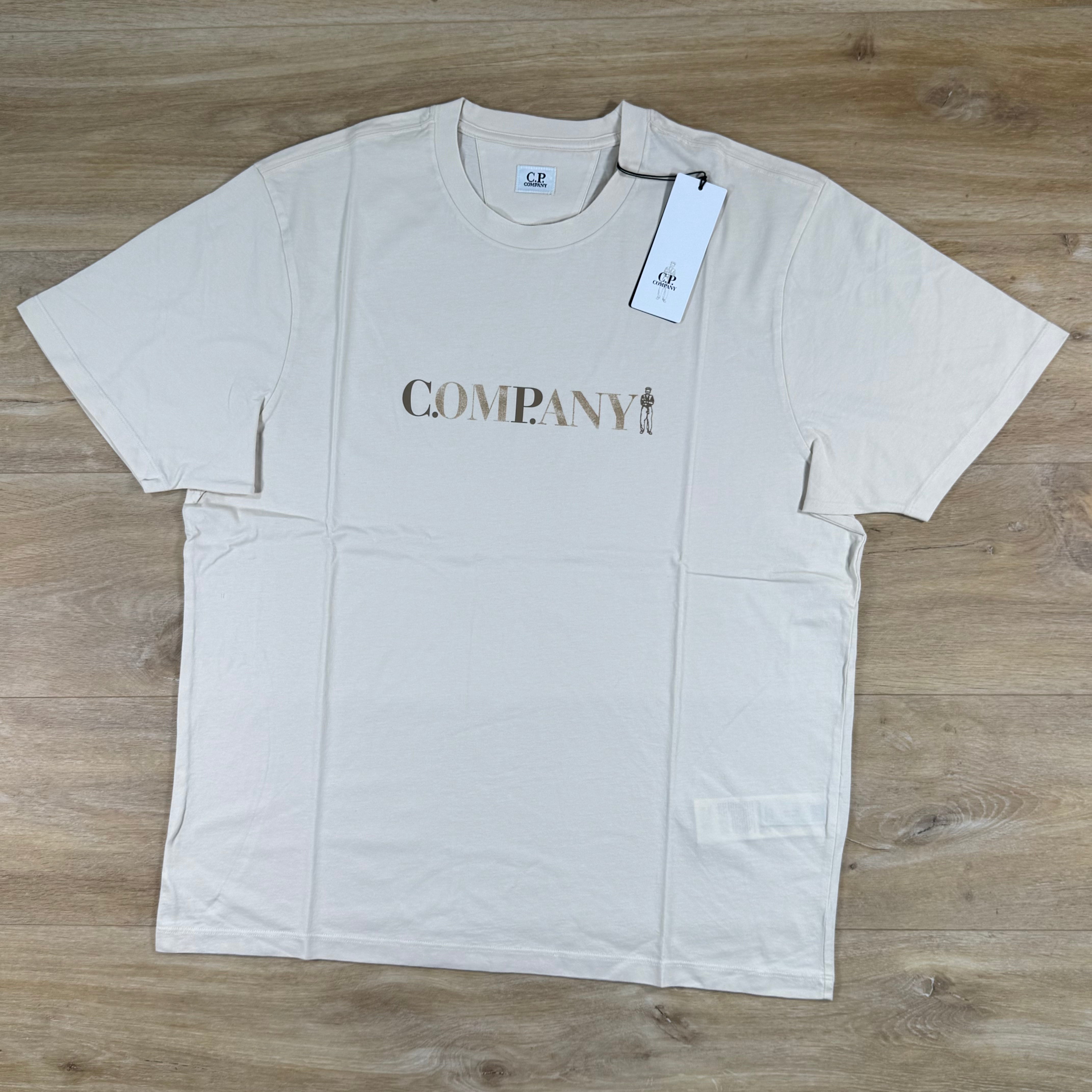 C.P. Company Chest Logo T-Shirt in Frozen Dew