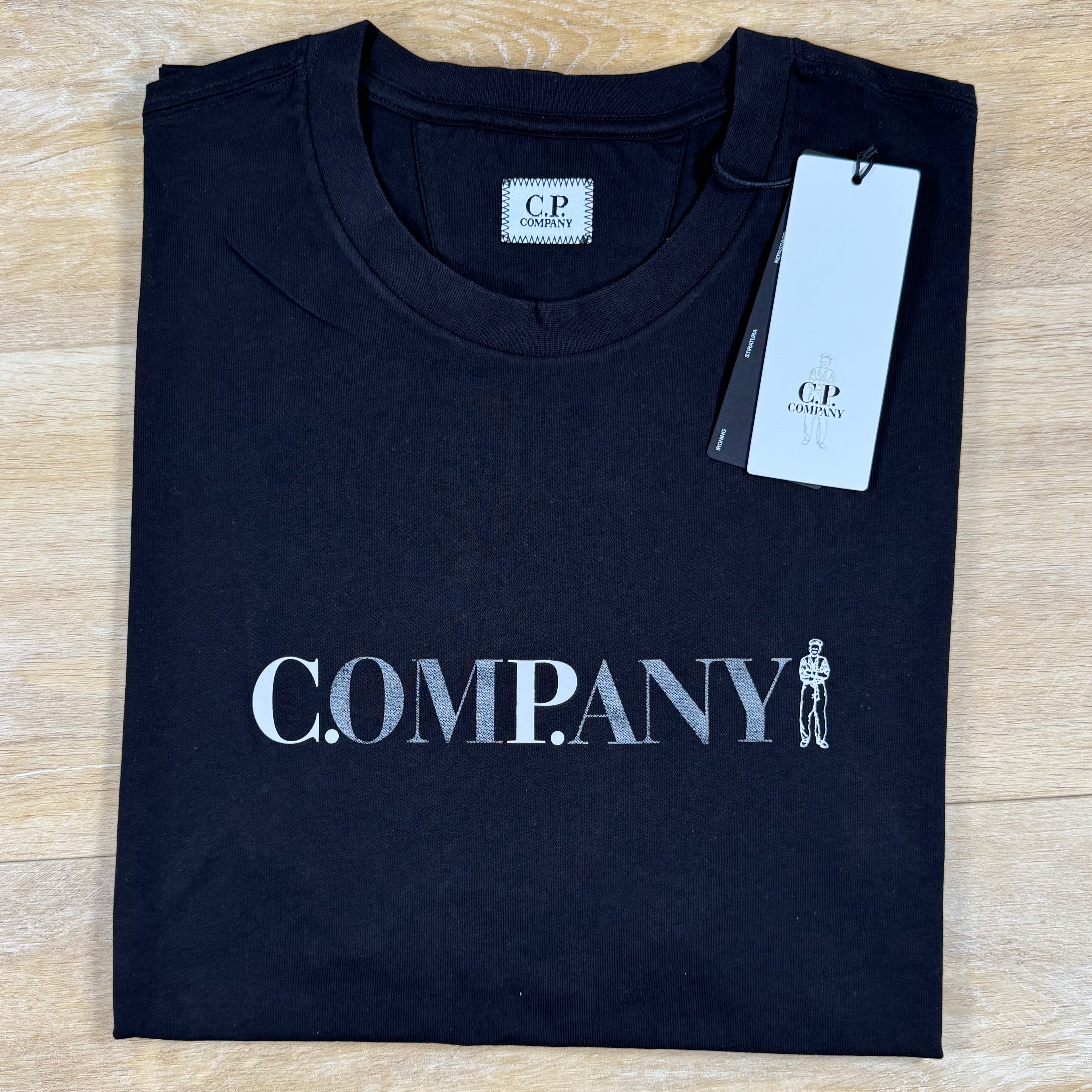 C.P. Company Chest Logo T-Shirt in Black