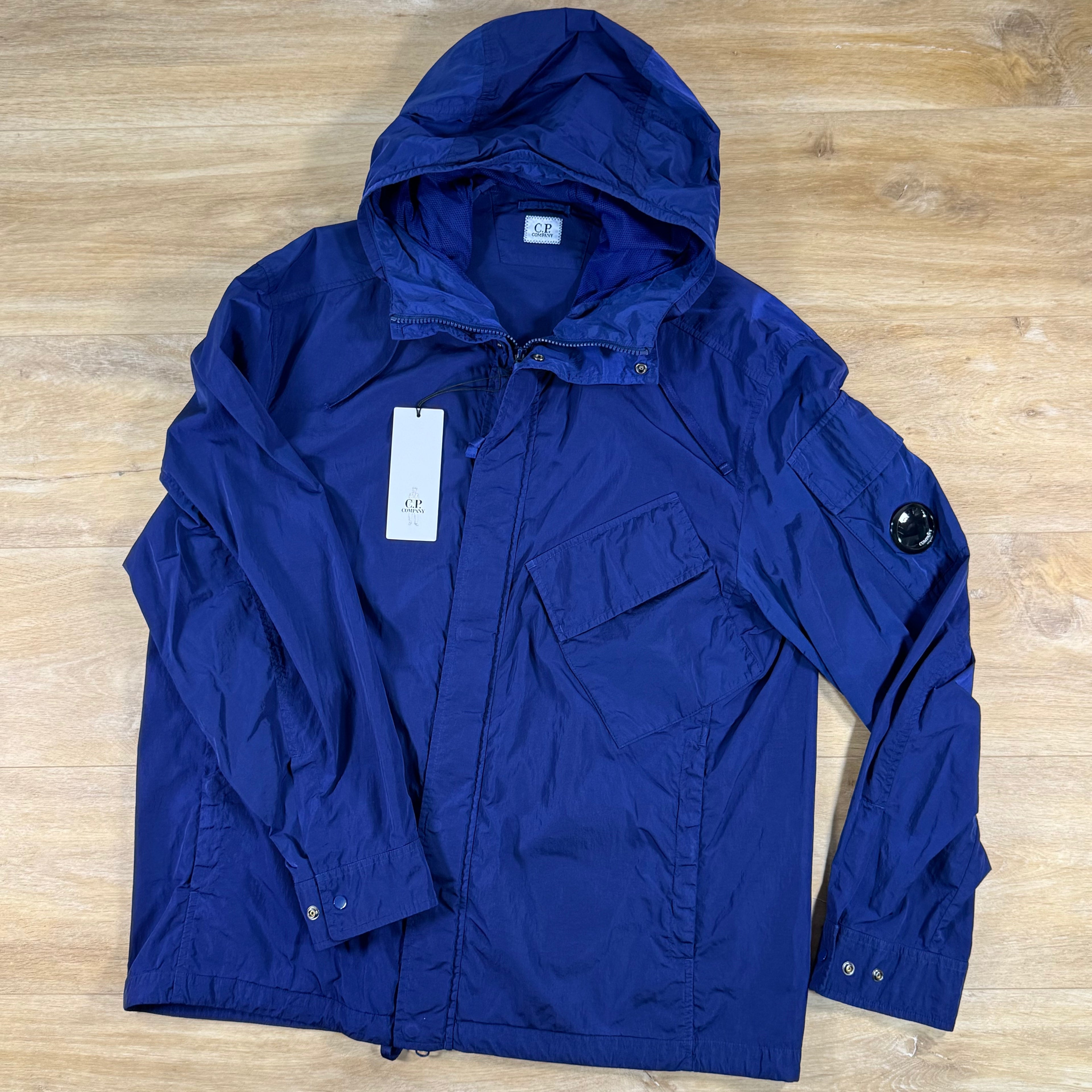 C.P. Company Chrome-R Hooded Lens Overshirt in Blueprint – Label C.P. Company Chrome-R Hooded Lens Overshirt in Blueprint – Label