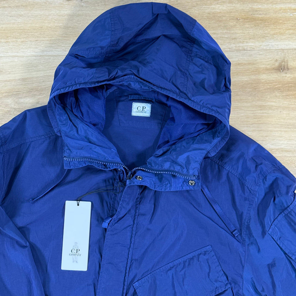 C.P. Company Chrome-R Hooded Lens Overshirt in Blueprint