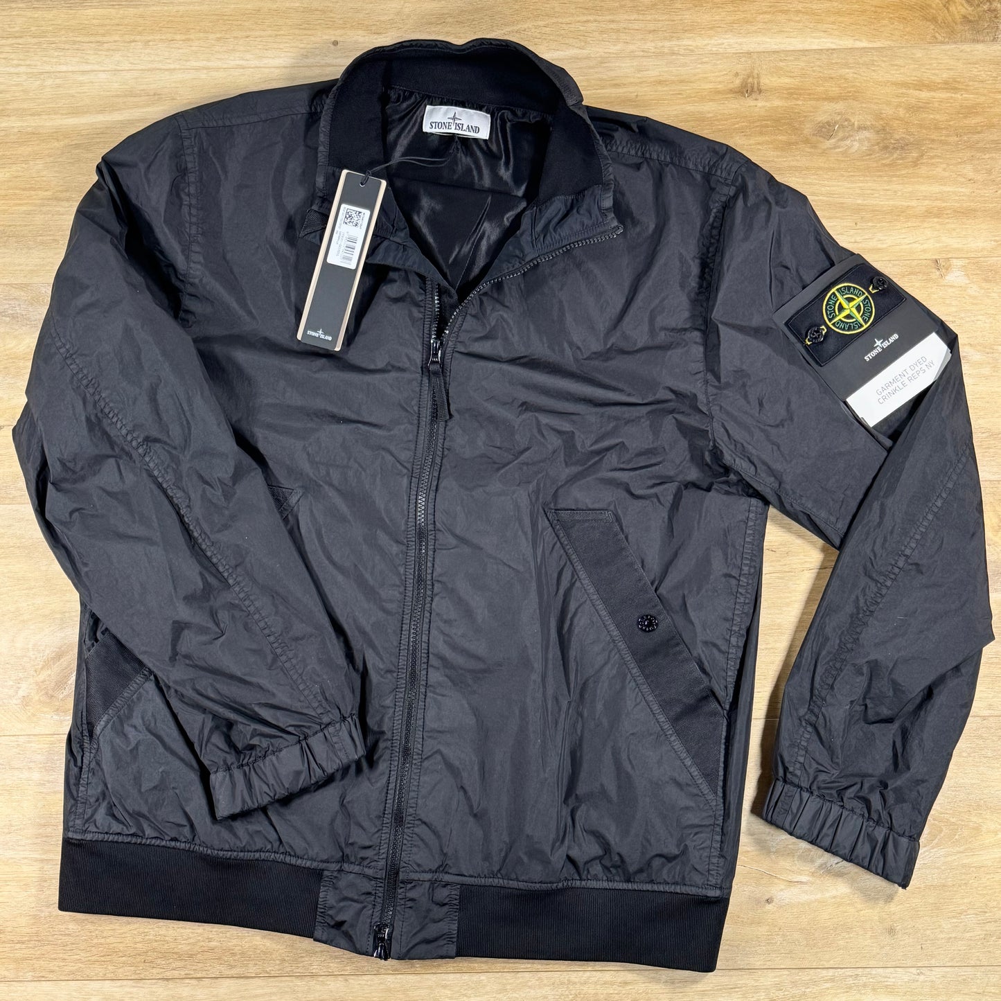Stone Island Crinkle Reps NY Jacket in Black