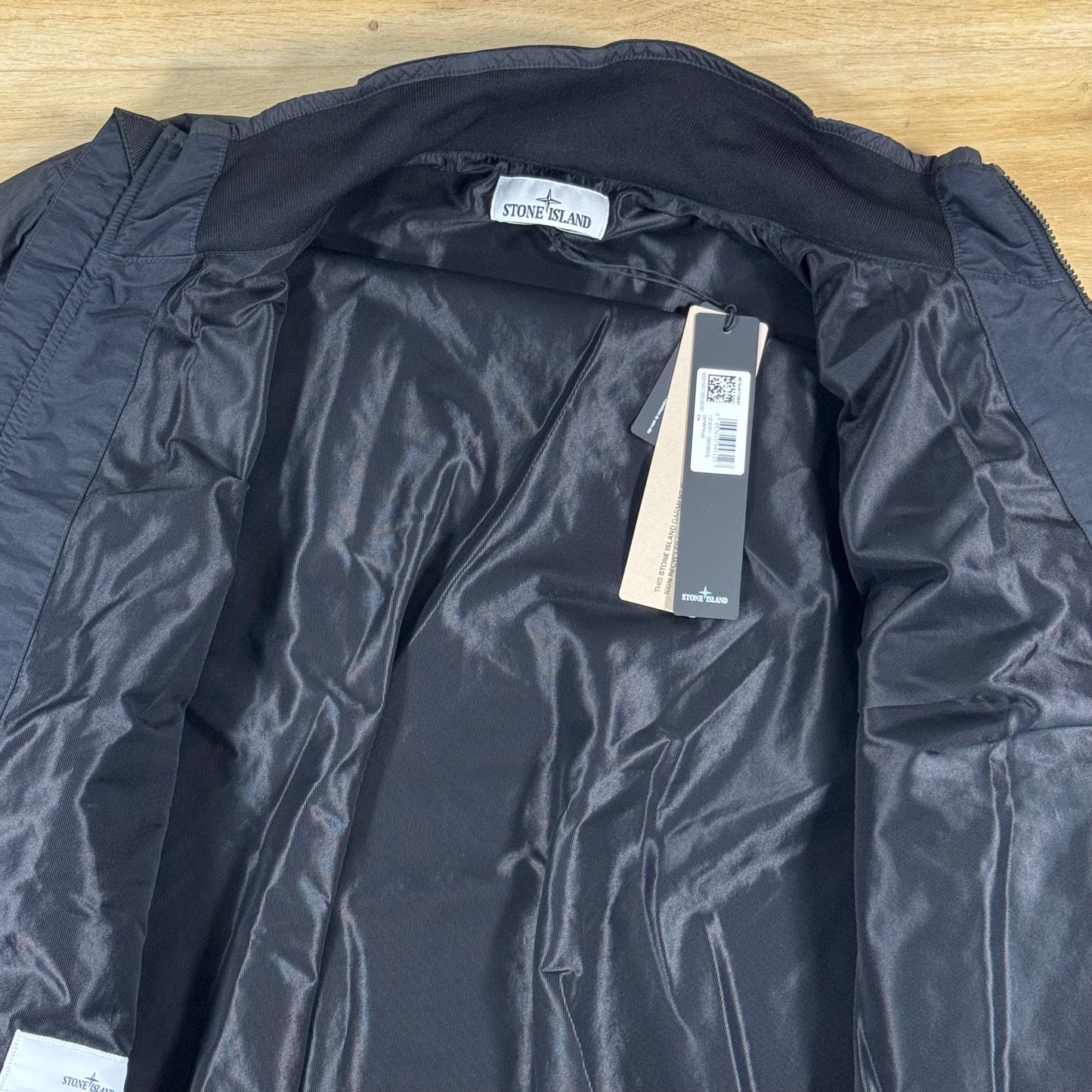 Stone Island Crinkle Reps NY Jacket in Black