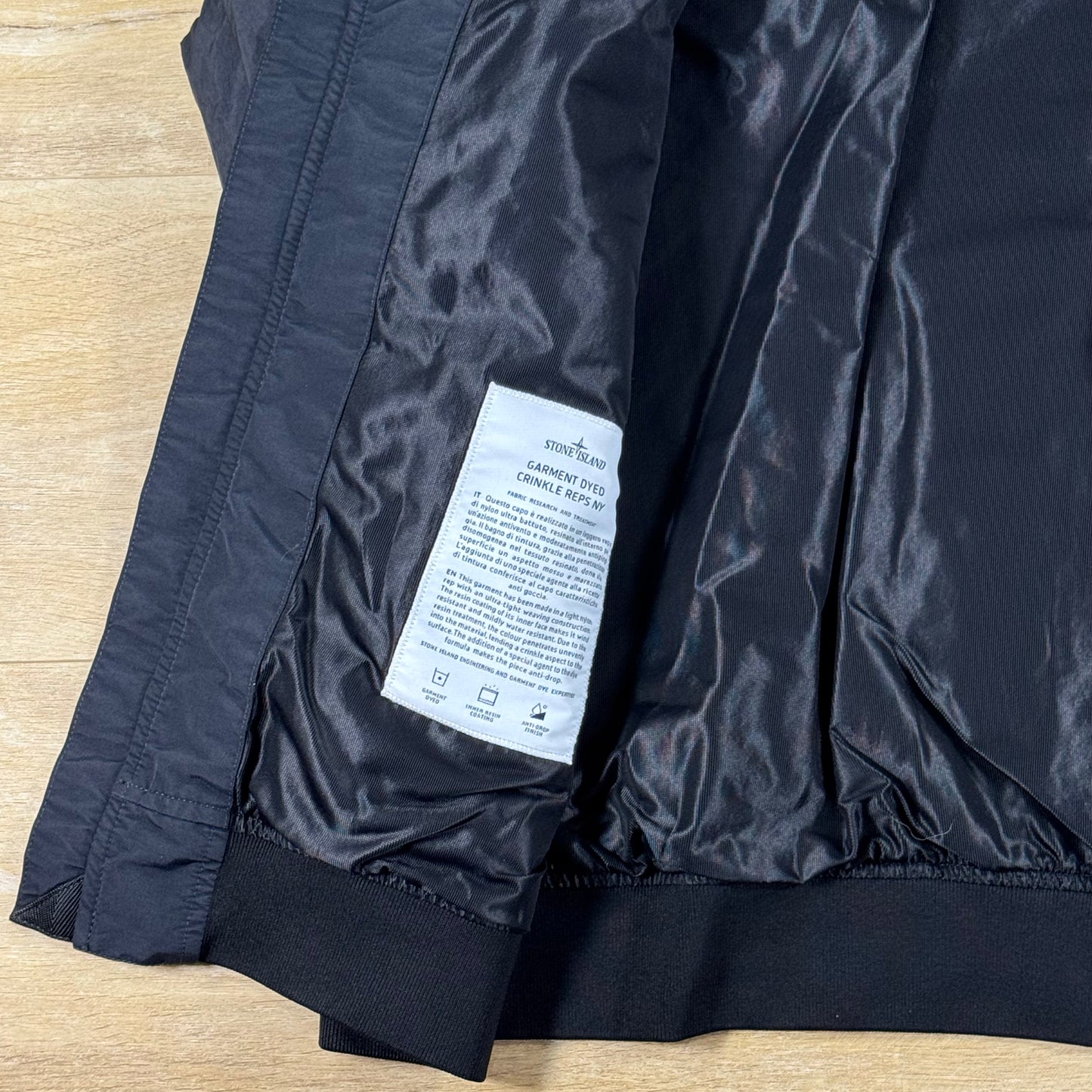 Stone Island Crinkle Reps NY Jacket in Black