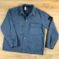 Stone Island Light Bull Denim Indigo-TC Overshirt in Indigo Blue