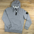 Stone Island Pullover Fleece Hoodie in Dust Grey Melange