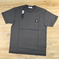 Stone Island Patch Logo T-Shirt in Charcoal Grey