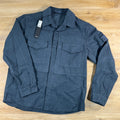 Stone Island Ghost Linen Overshirt in Slate Blue