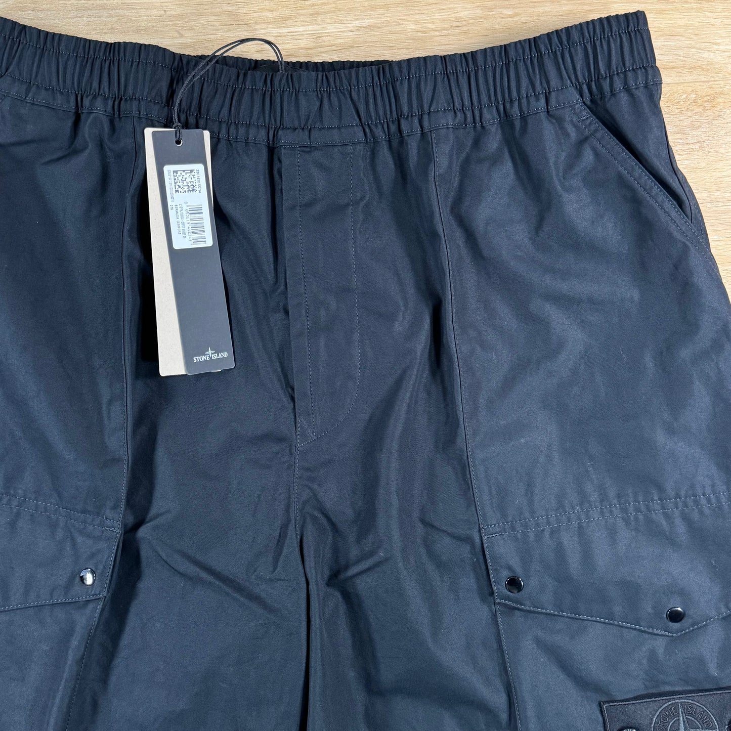 Stone Island Ghost All-Weather Cargo Shorts in Black