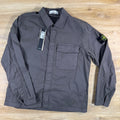 Stone Island Stretch Twill Overshirt in Charcoal Grey