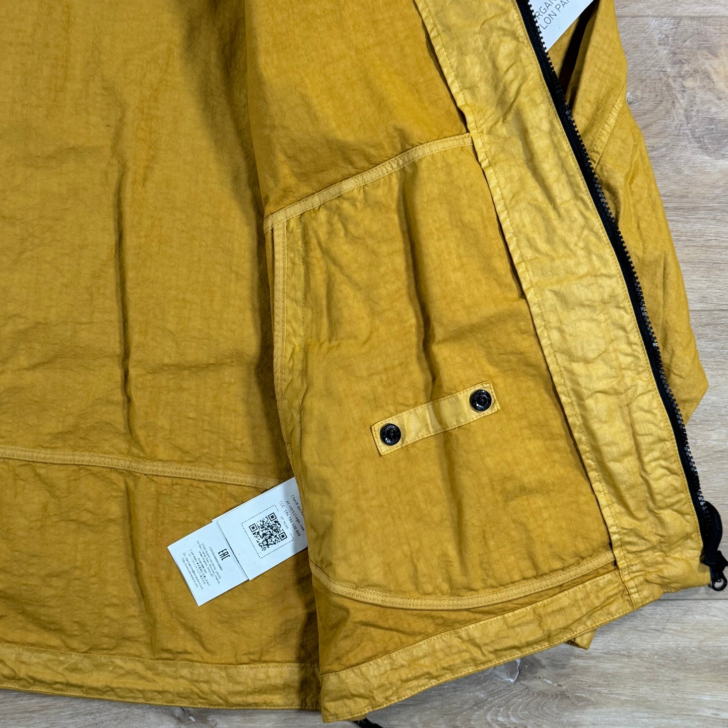 Stone Island Organic-Look Nylon Panama-TC Jacket in Mustard