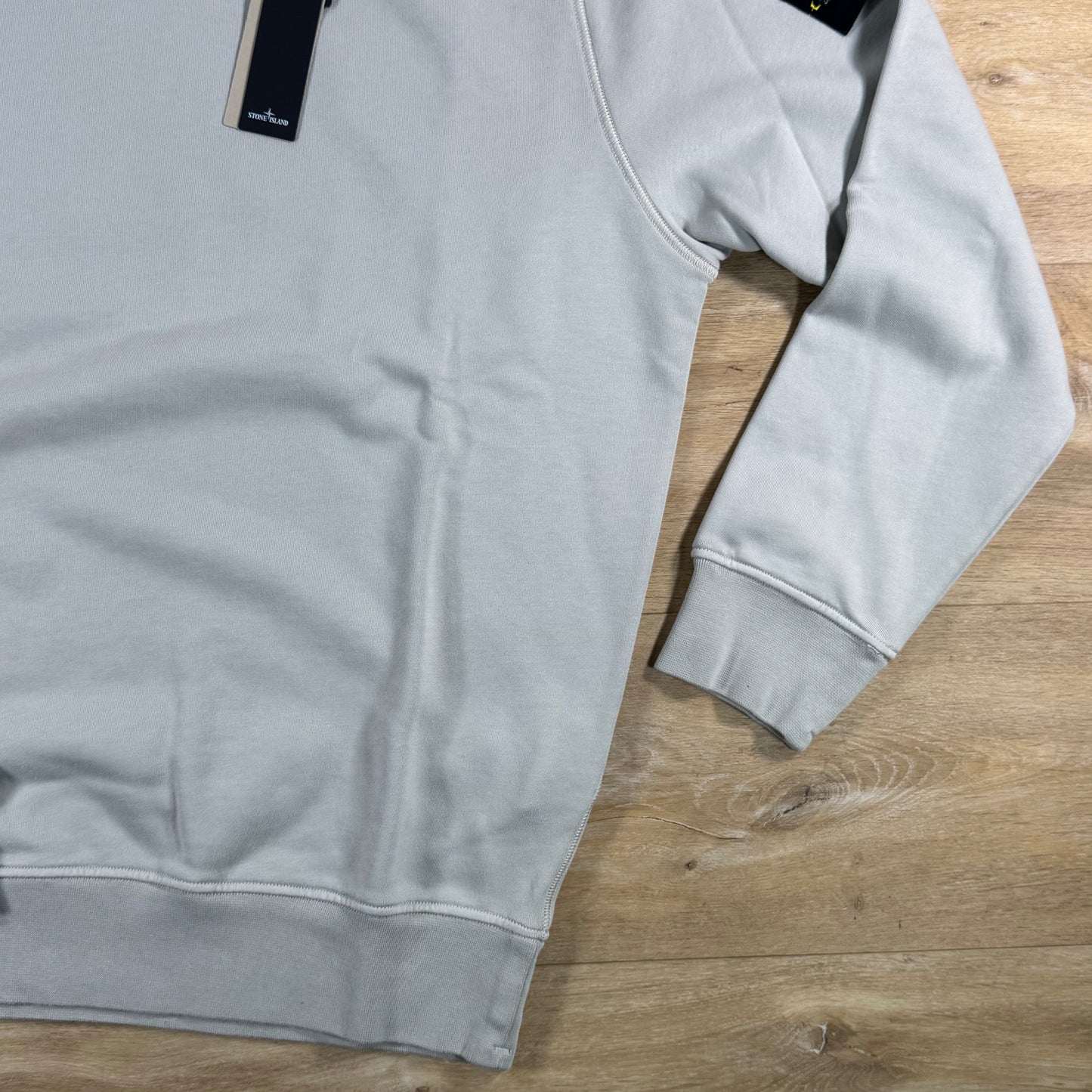 Stone Island Crewneck Fleece Sweatshirt in Pearl Grey