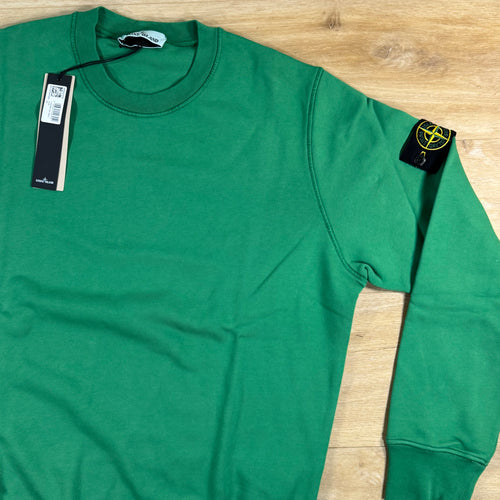 Stone Island Crewneck Fleece Sweatshirt in Malachite - Green