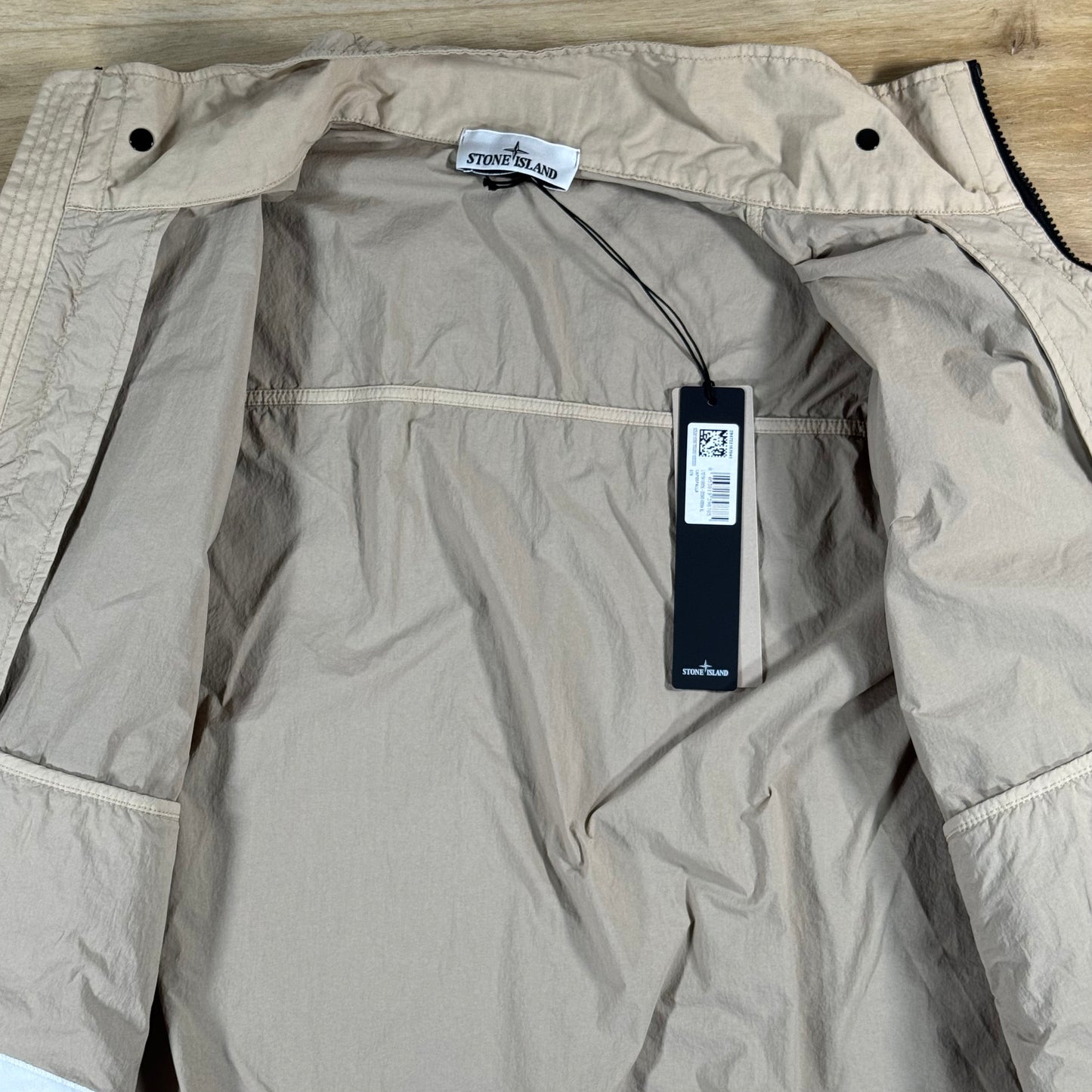 Stone Island Nylon Smerigliato-TC Stand Collar Jacket in Desert