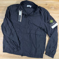 Stone Island Nylon Smerigliato-TC Stand Collar Jacket in Black