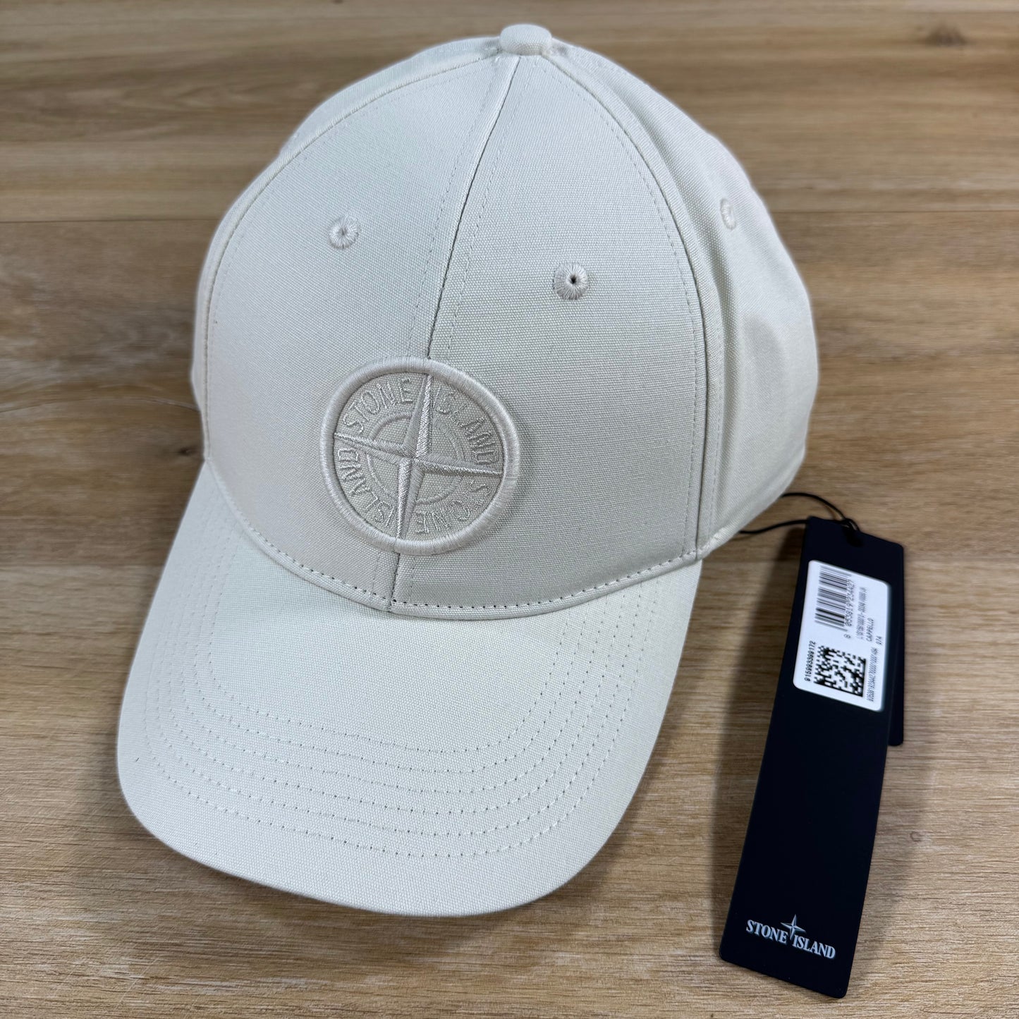 Stone Island Cotton Reps Baseball Cap in Ivory