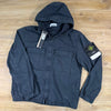 Stone Island Cotton Twill Hooded Jacket in Navy