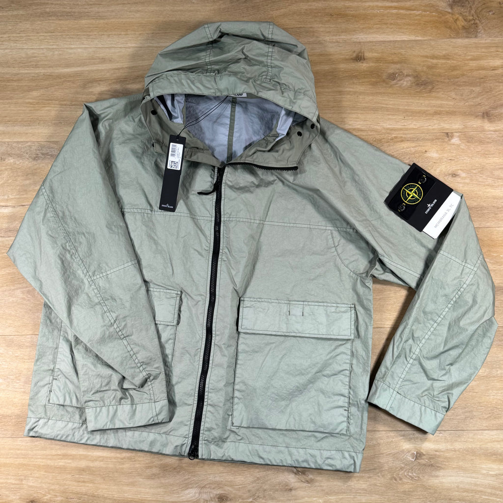Stone Island Membrana 3L TC Jacket in Sage Green
