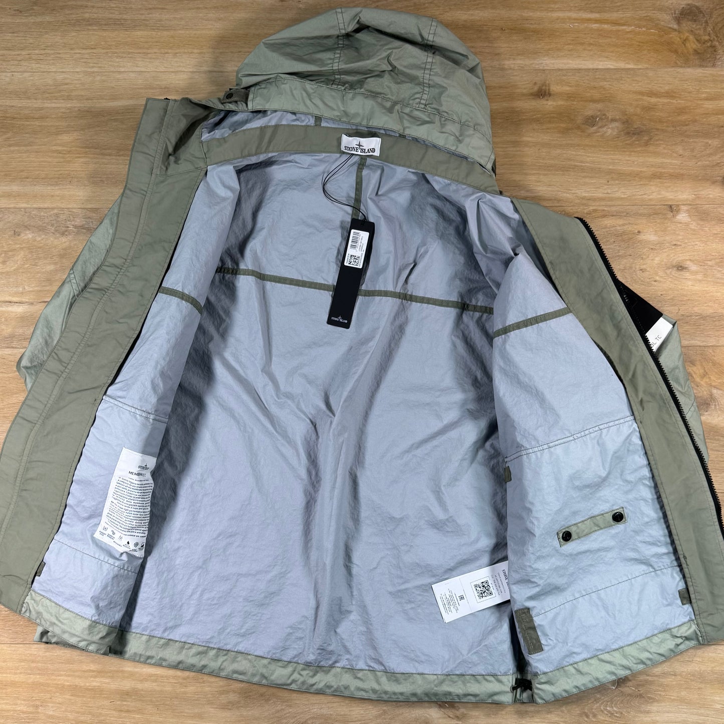 Stone Island Membrana 3L TC Jacket in Sage Green