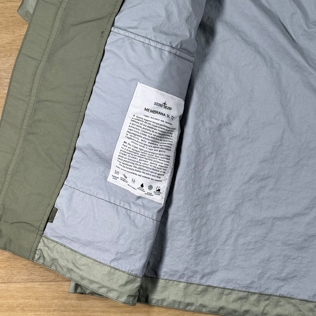 Stone Island Membrana 3L TC Jacket in Sage Green