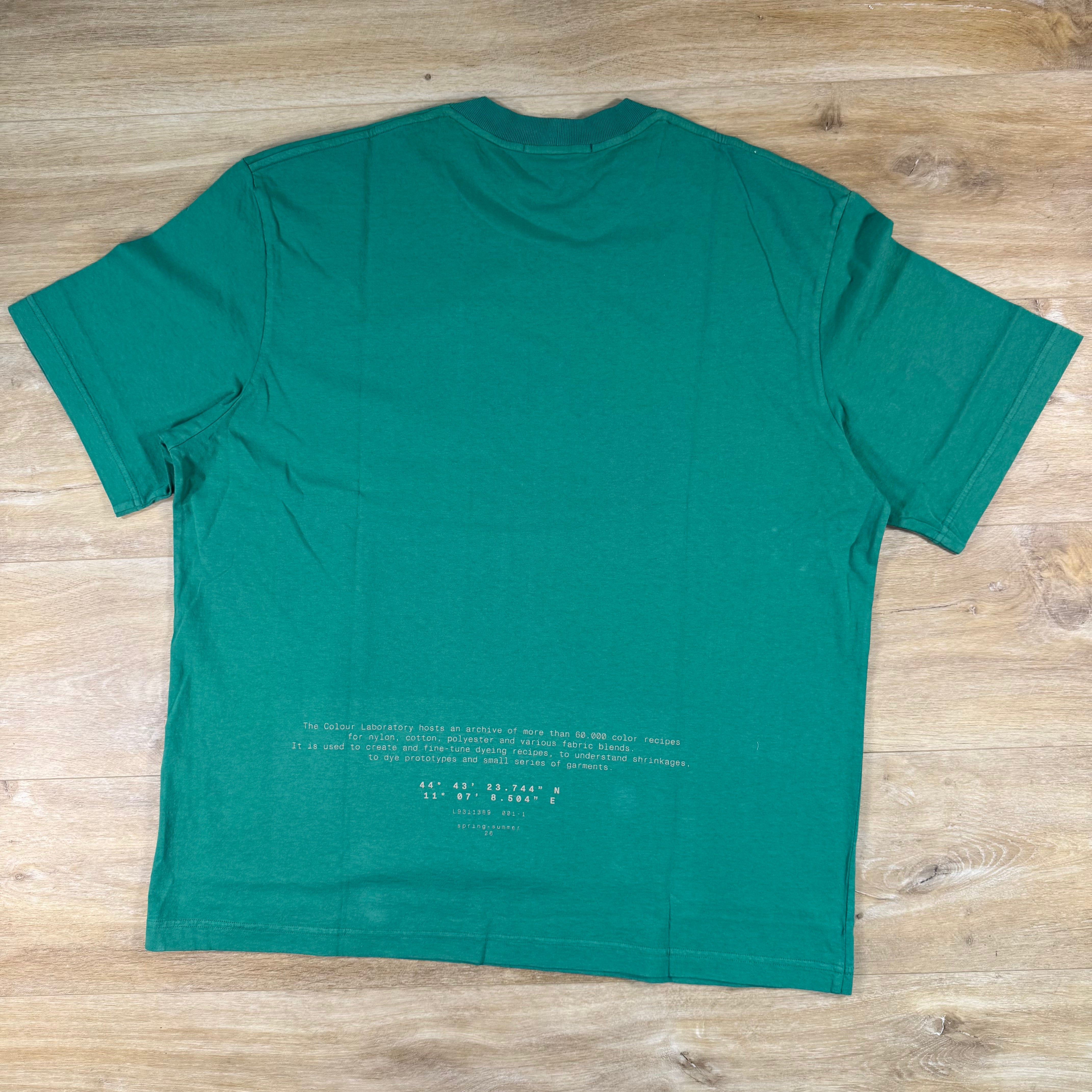Stone Island 'All Around Compass' Print T-Shirt in Malachite - Green