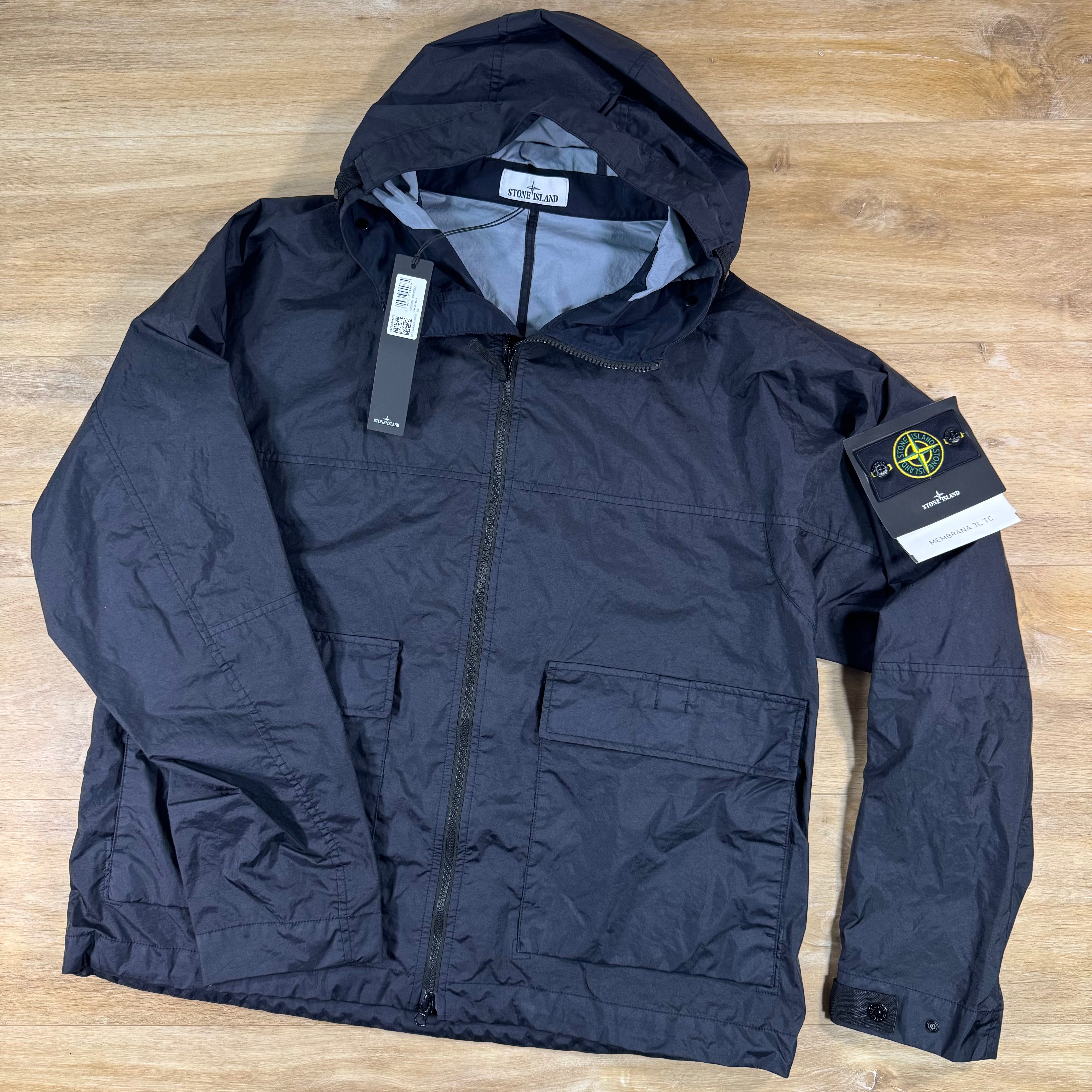 Stone Island Membrana 3L TC Jacket in Navy