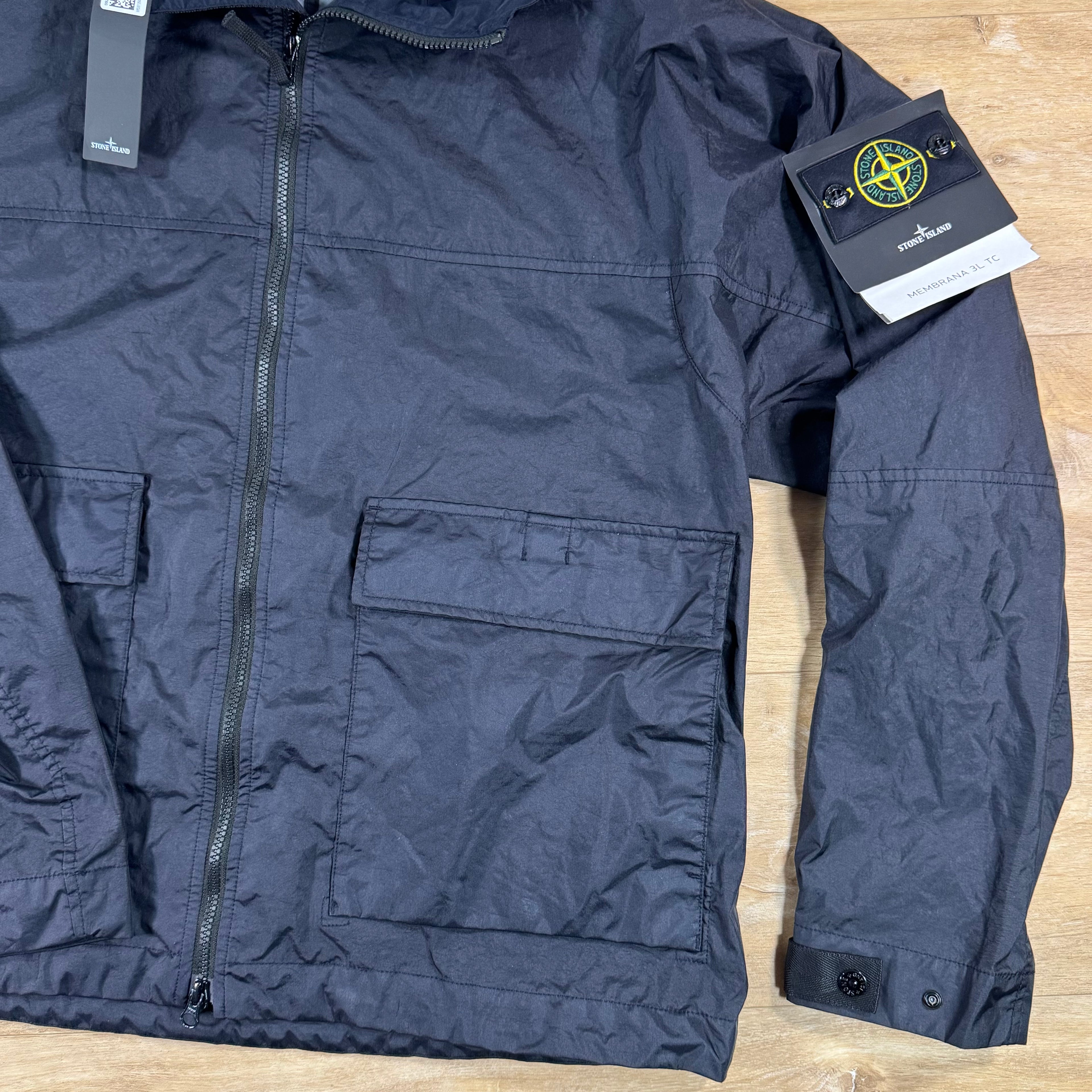 Stone Island Membrana 3L TC Jacket in Navy