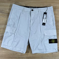 Stone Island Stretch Cotton Tela 'Paracadute' Cargo Bermuda Shorts in Sky Blue
