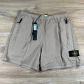 Stone Island Stretch Cotton Tela 'Paracadute' Wide-Leg Shorts in Desert