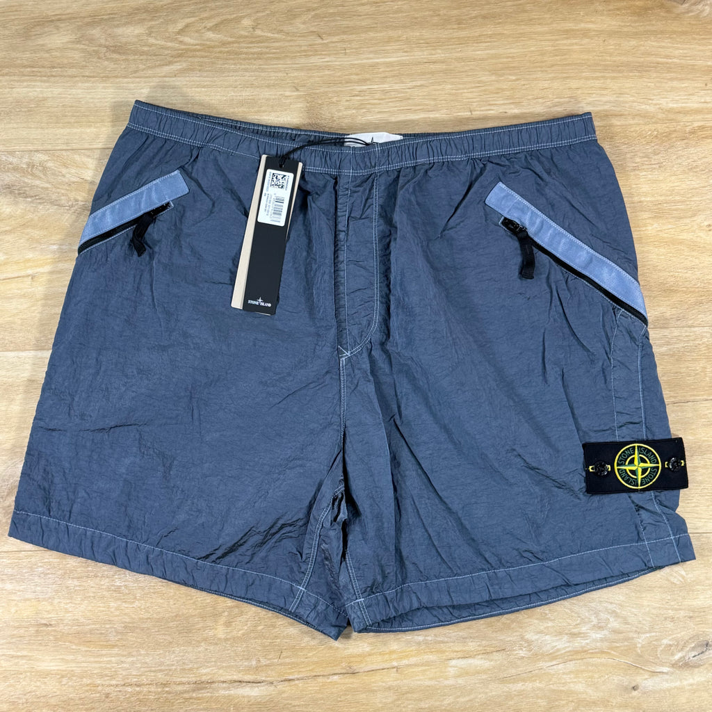 Stone Island Nylon Metal Shorts in Avio Blue