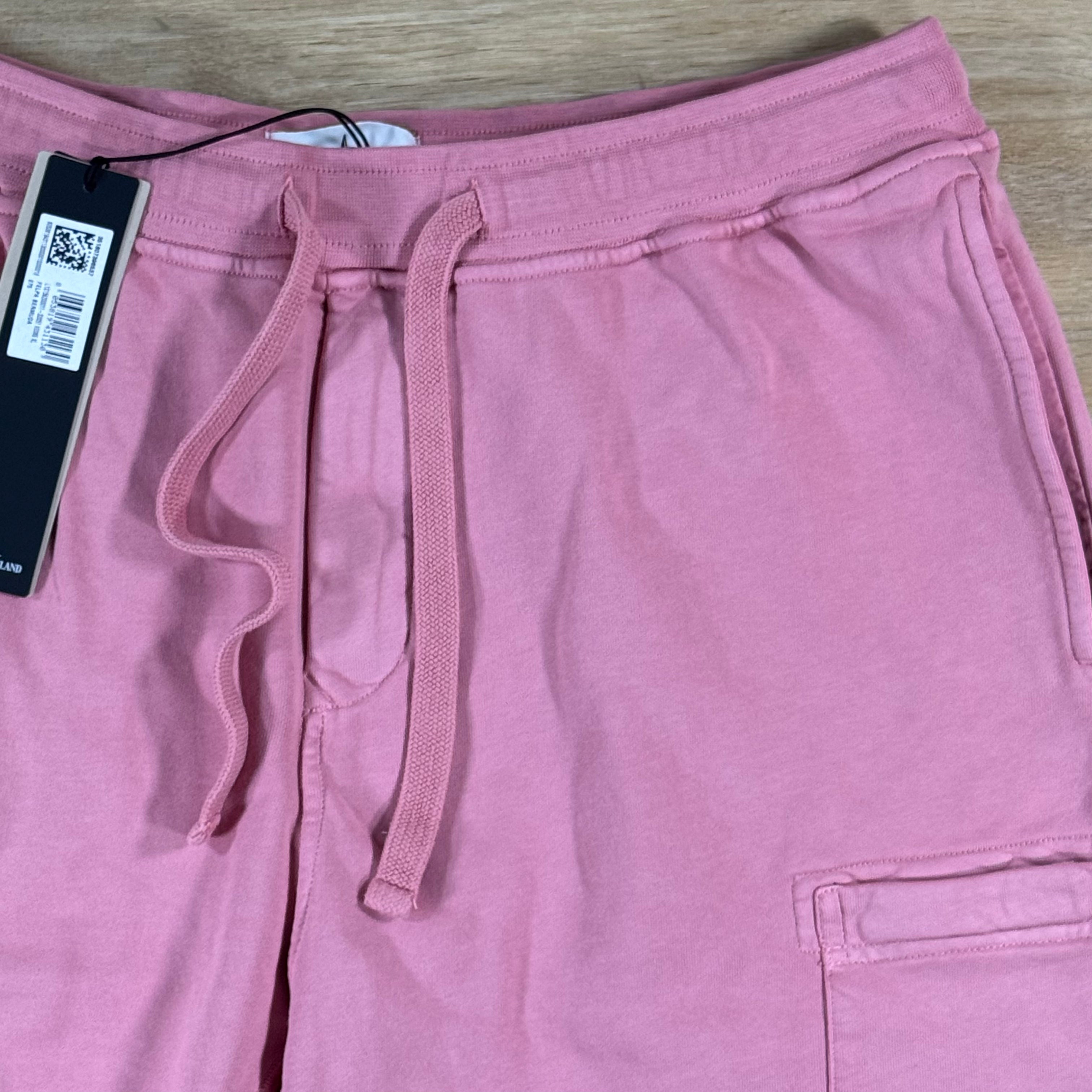 Stone Island Fleece Bermuda Shorts in Oleander Pink