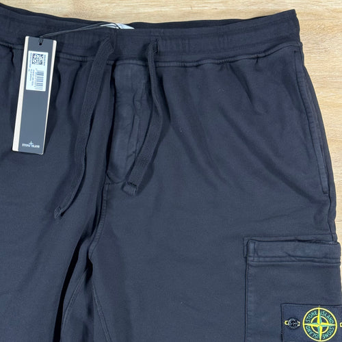 Stone Island Fleece Bermuda Shorts in Black