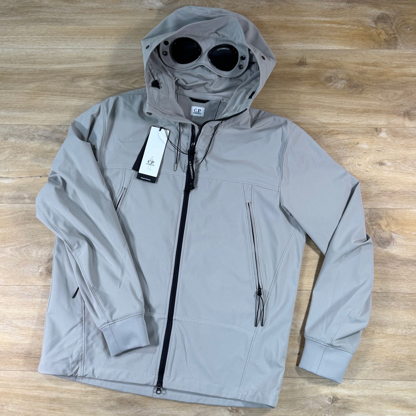 C.P. Company Shell-R Goggle Jacket in Dove