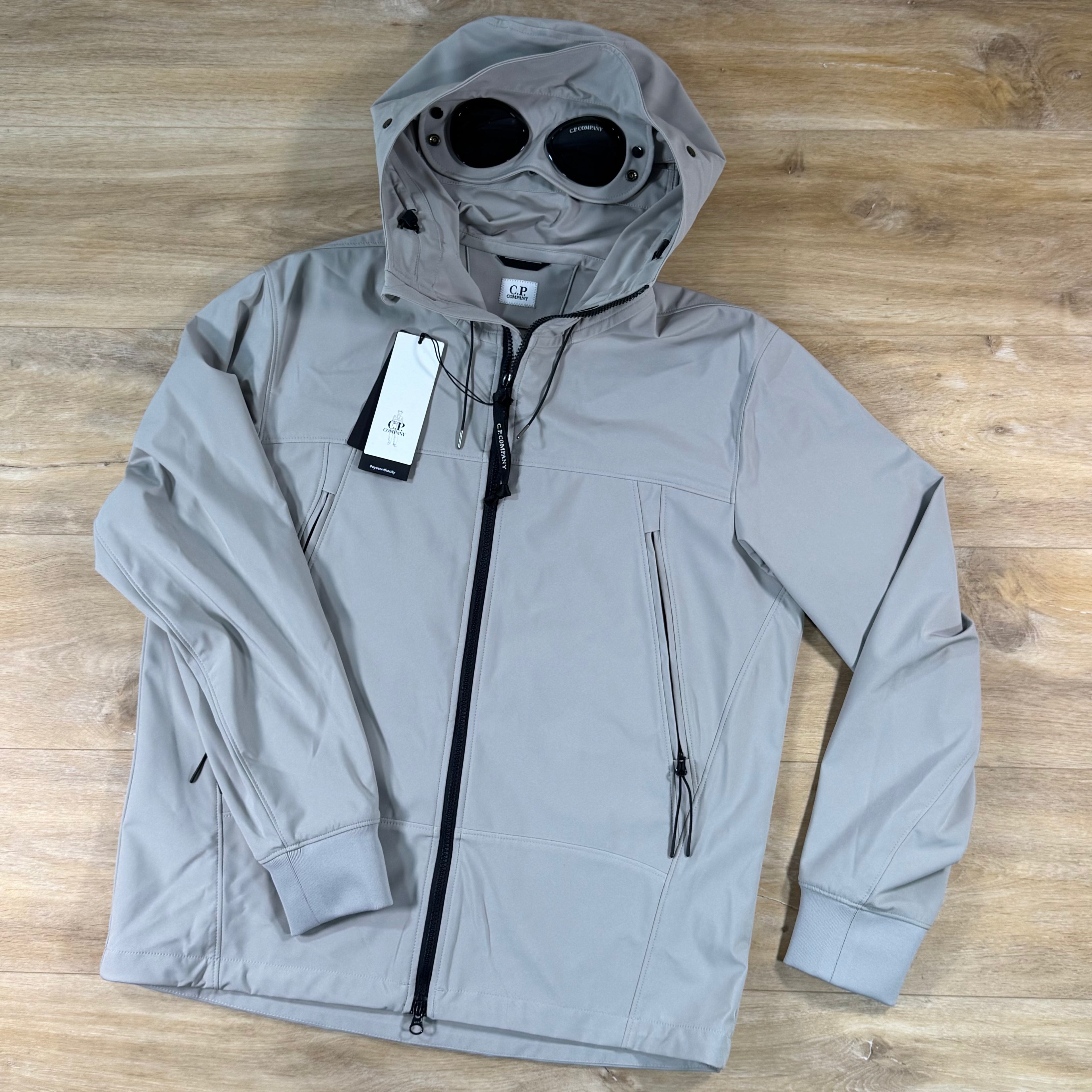 C.P. Company Shell-R Goggle Jacket in Dove