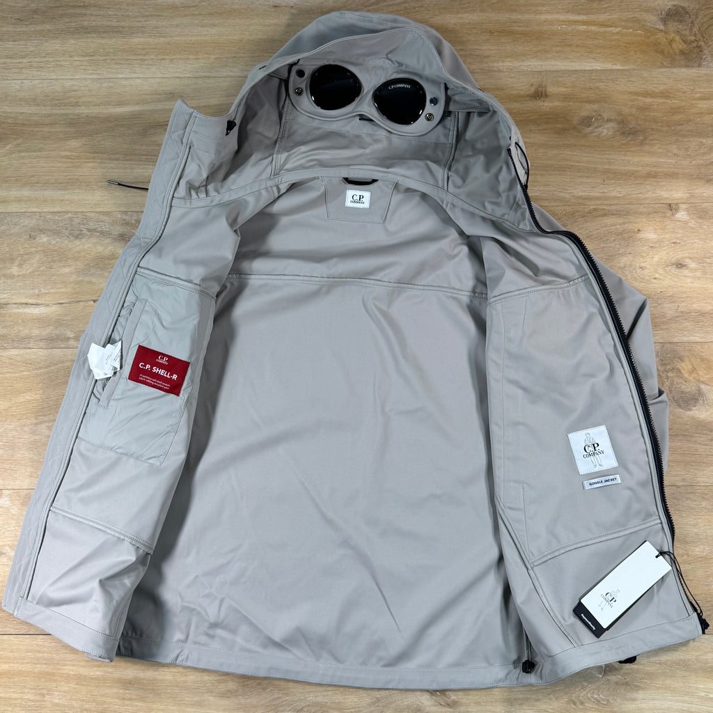 C.P. Company Shell-R Goggle Jacket in Dove