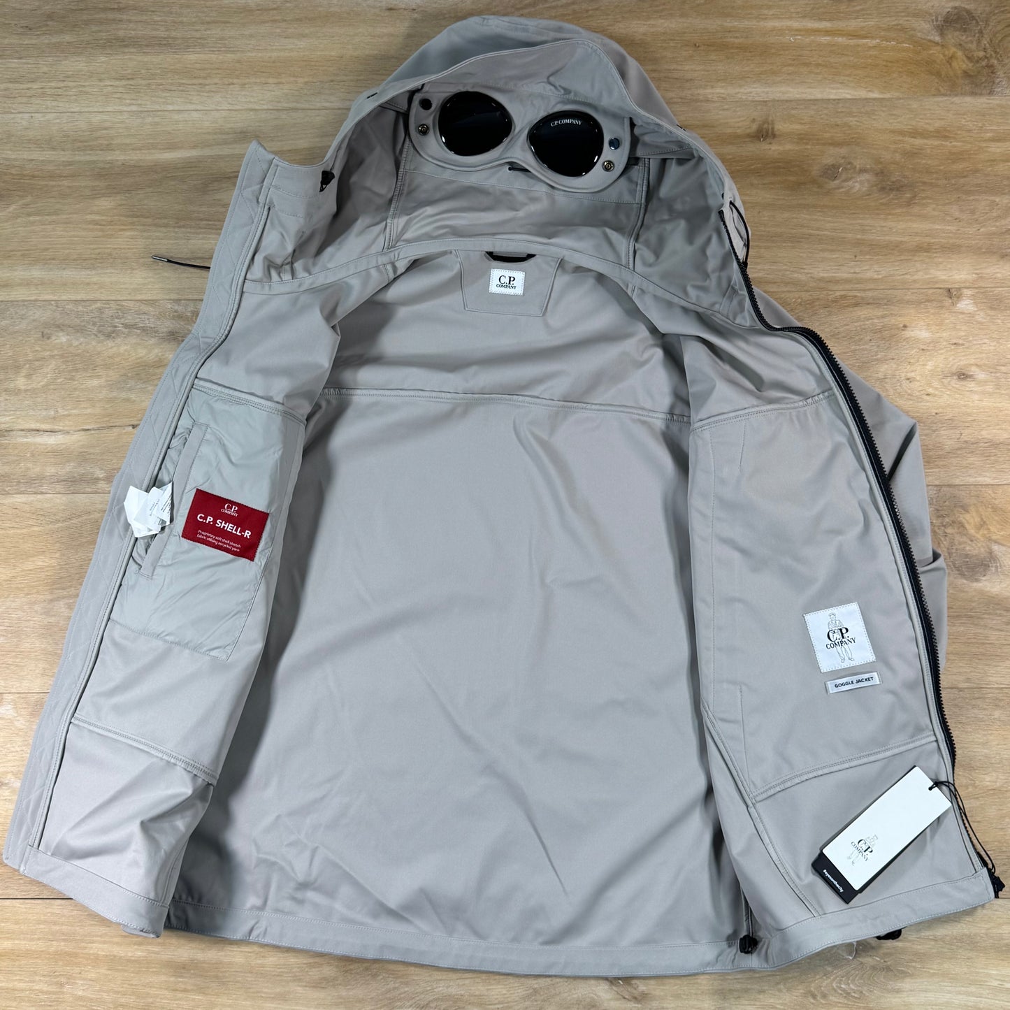 C.P. Company Shell-R Goggle Jacket in Dove