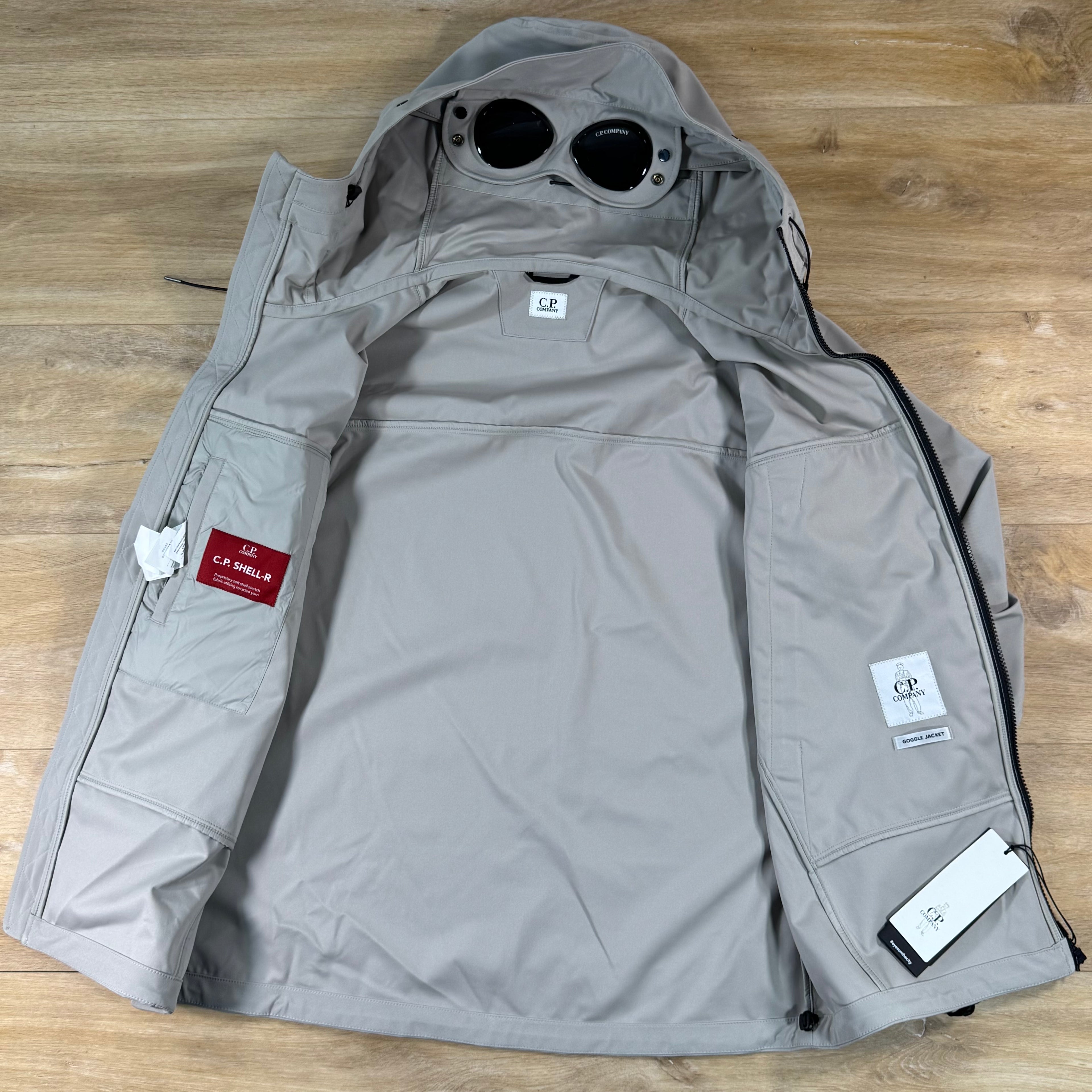 C.P. Company Shell-R Goggle Jacket in Dove