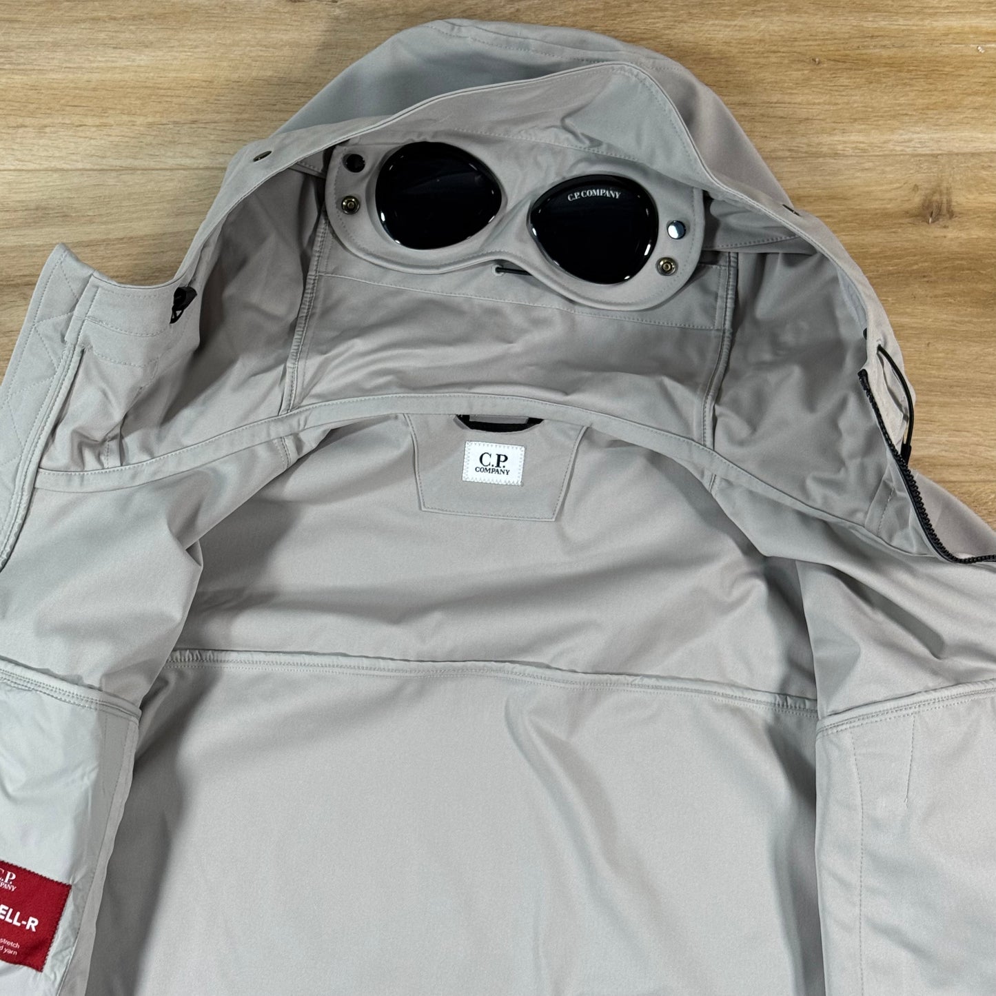 C.P. Company Shell-R Goggle Jacket in Dove