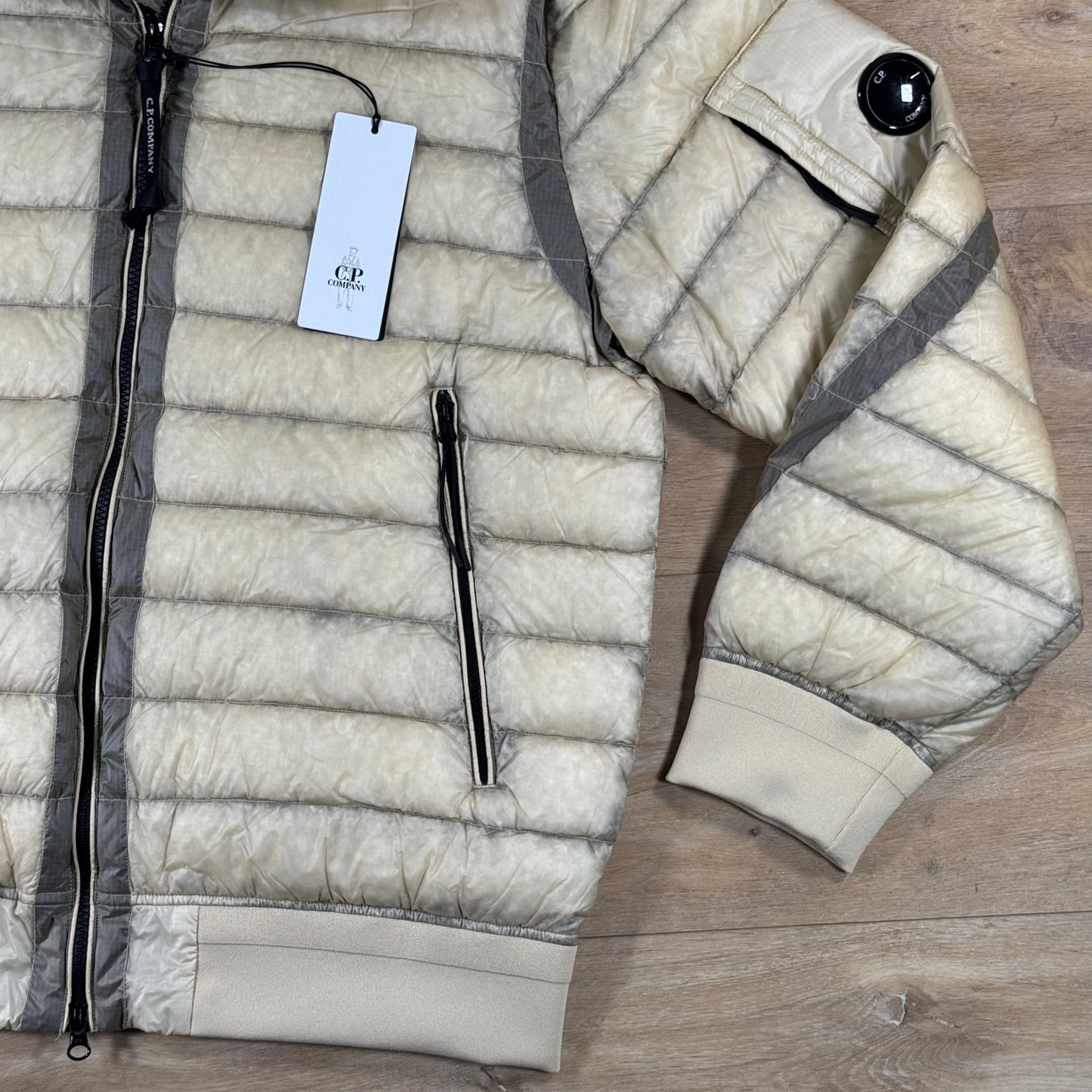 C.P. Company D.D. Shell Lens Down Jacket in Frozen Dew
