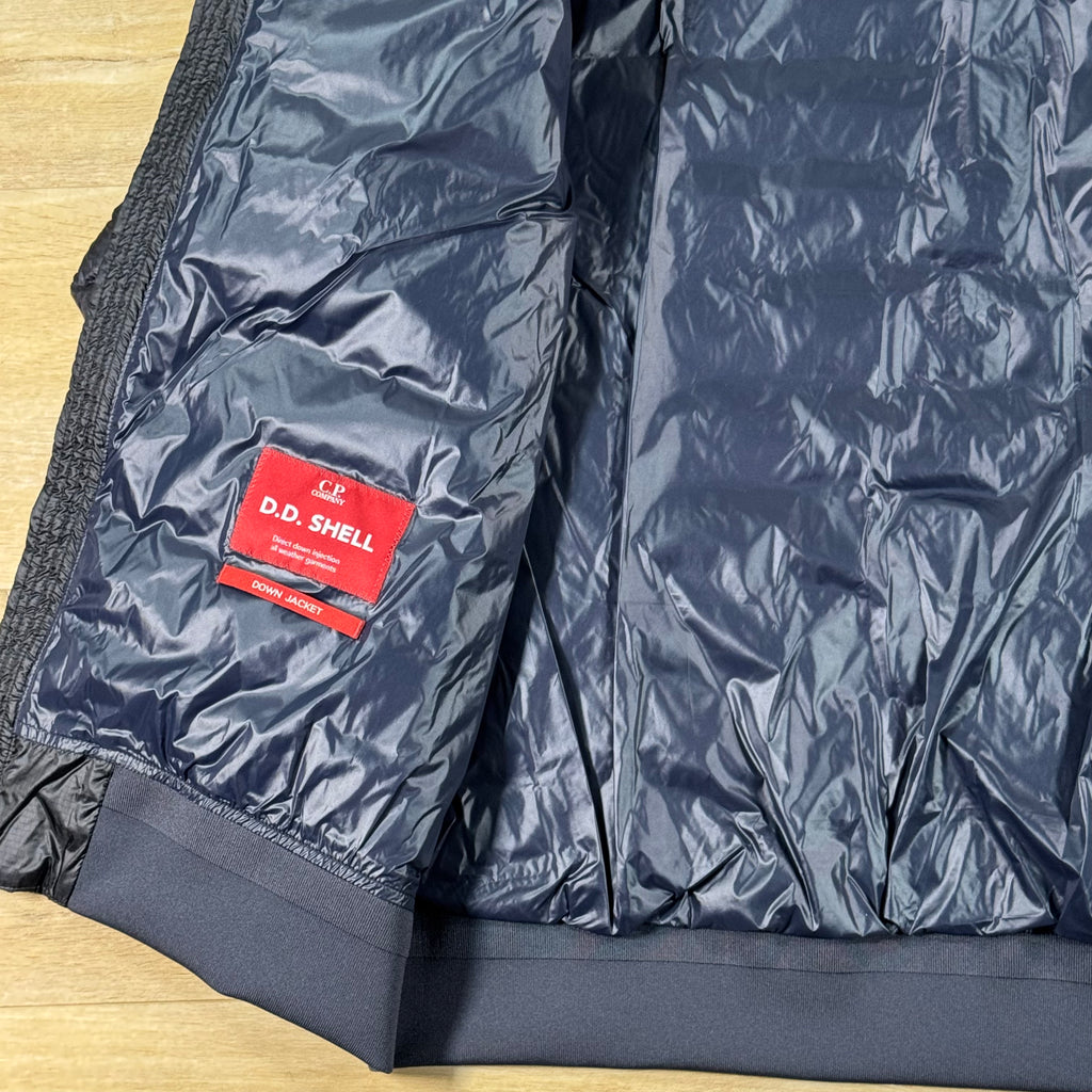 C.P. Company D.D. Shell Lens Down Jacket in Navy
