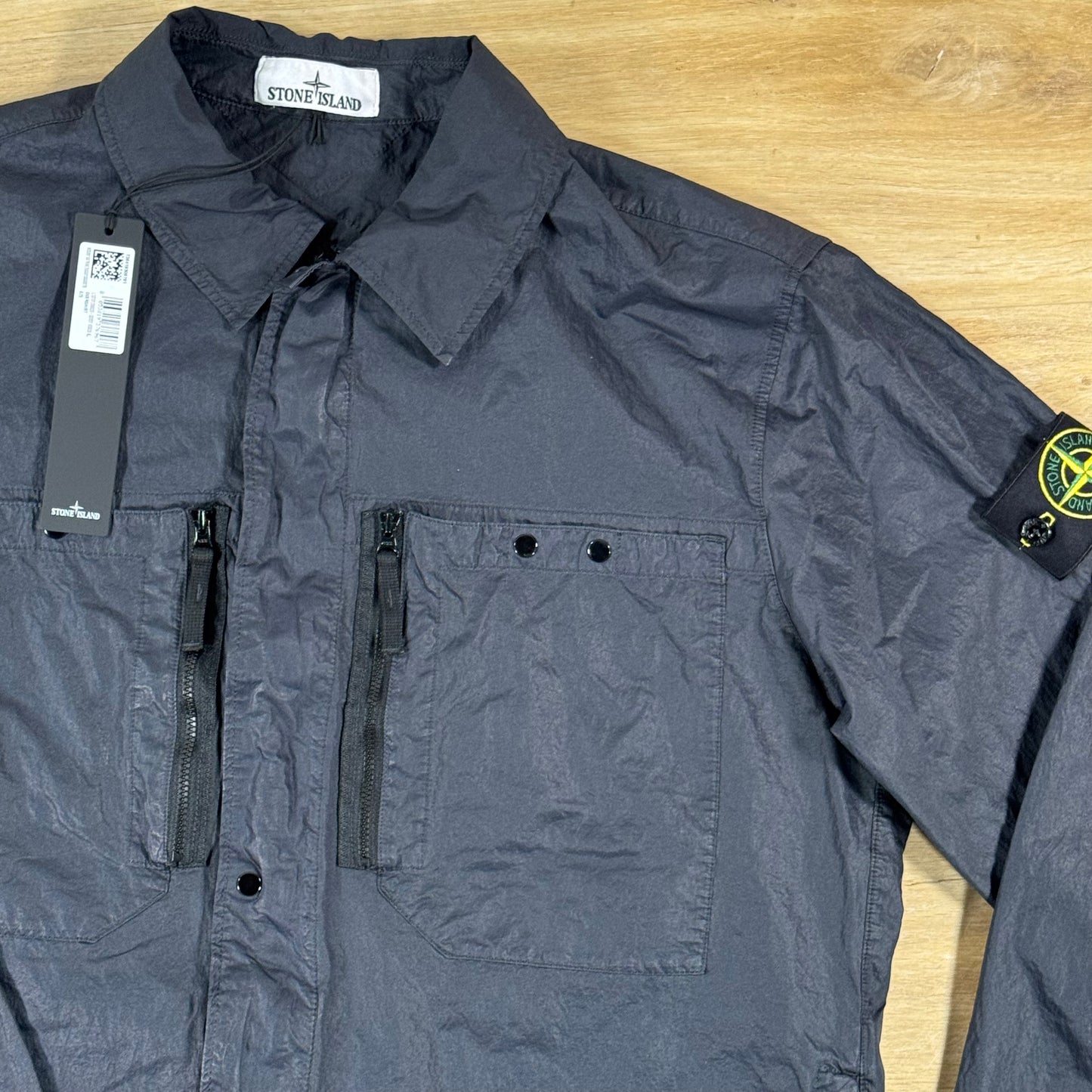 Stone Island Nylon Overshirt in Navy